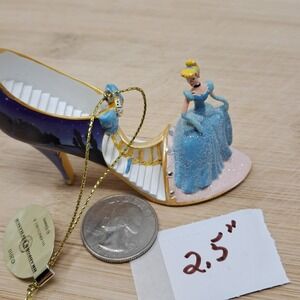 Disney Cinderella Timeless Treasure Ornament Glass Slipper Castle Starry Night